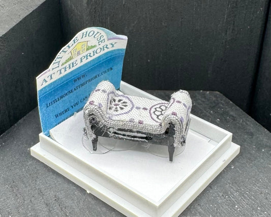 Dolls House  1/48th Bedroom Footstool