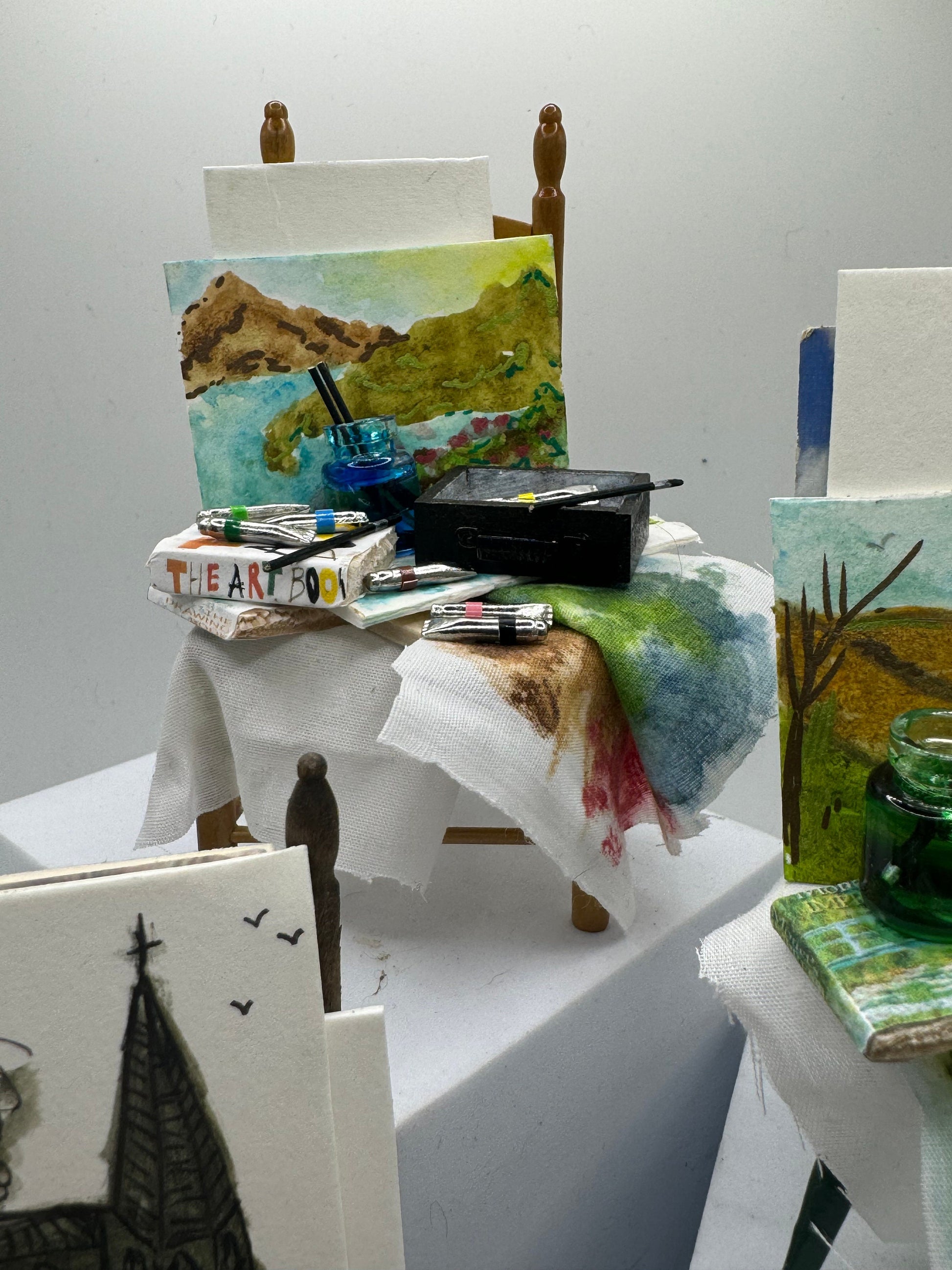 Dolls house Miniatures - Artist Chair (9 options)