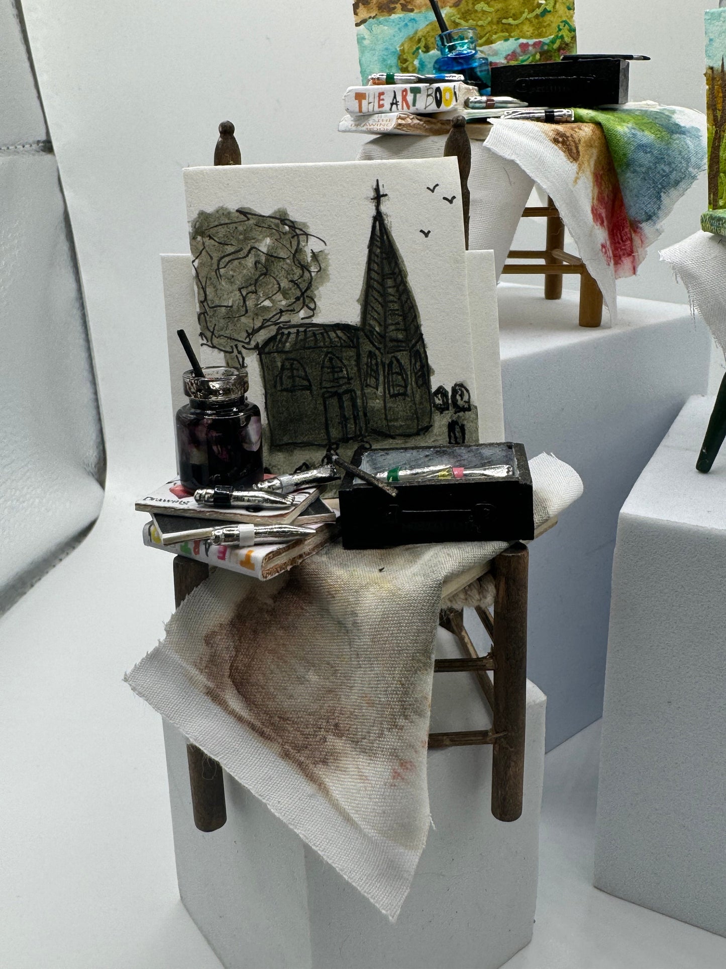 Dolls house Miniatures - Artist Chair (9 options)