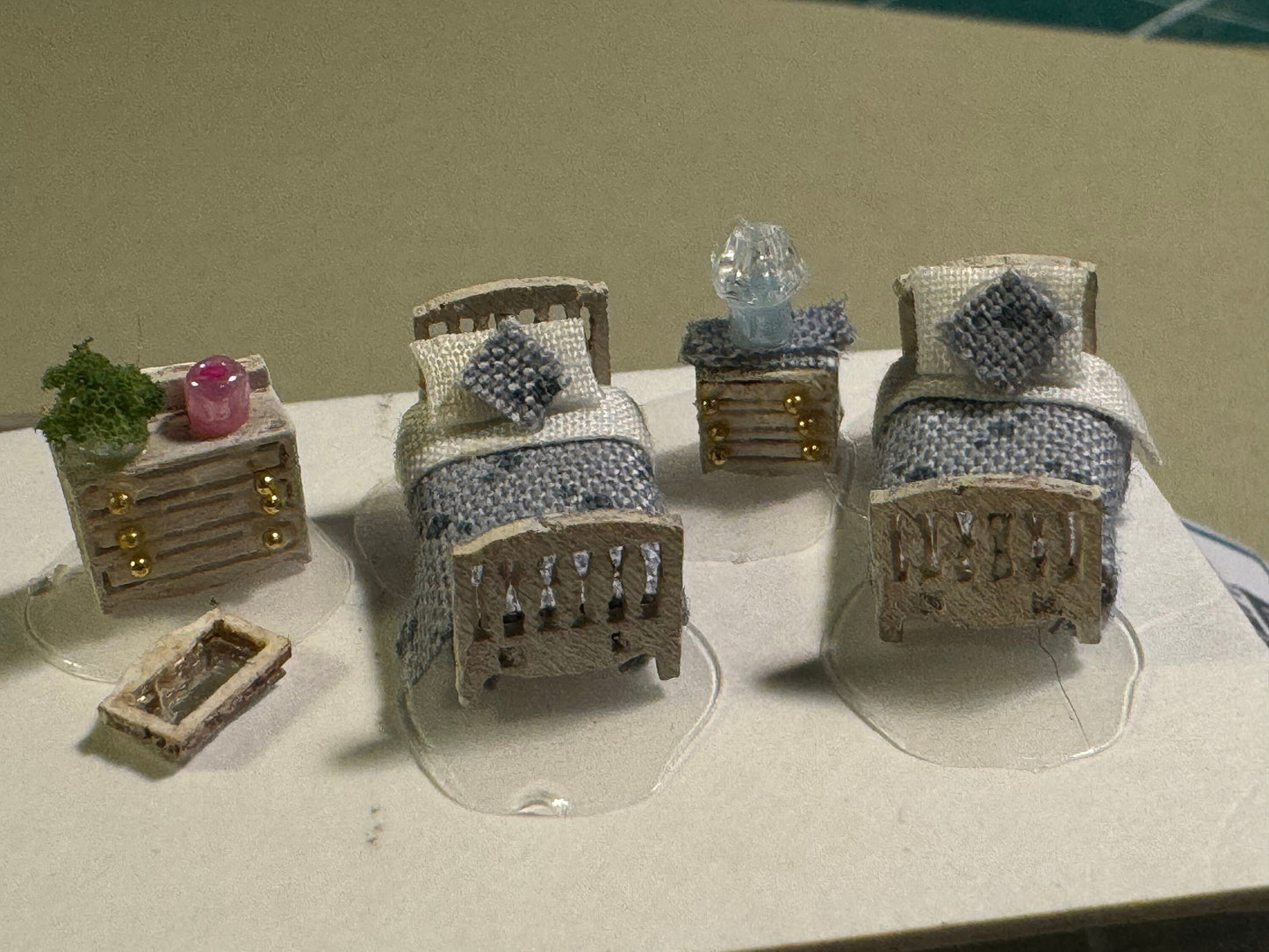 Dolls House Miniatures 1/144th  / 1:144 / Micro  / Dutch Scale Traditional Childs Room set