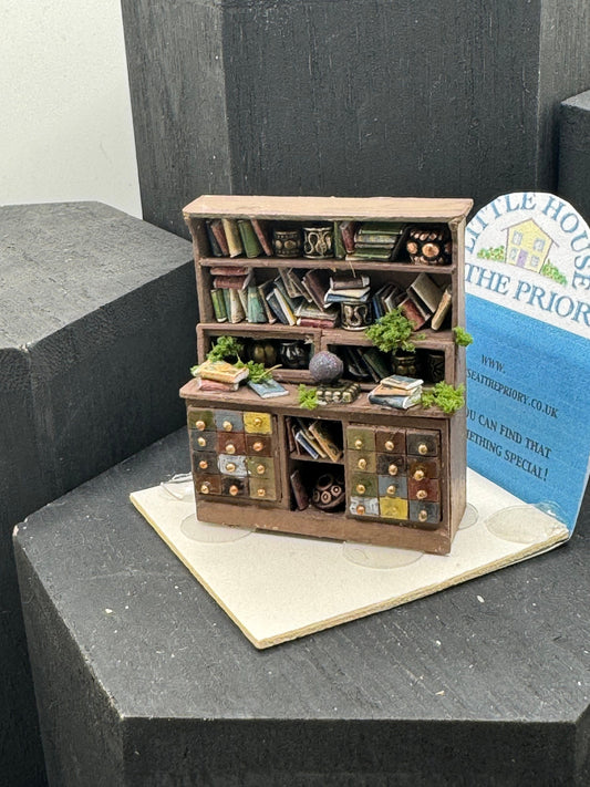 Dolls House  1/48th Apothecary Dresser / hutch