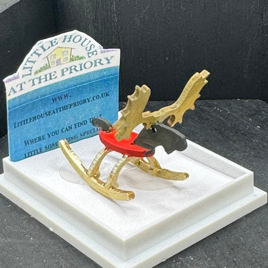 Dolls House  1/48th Reindeer Rocker