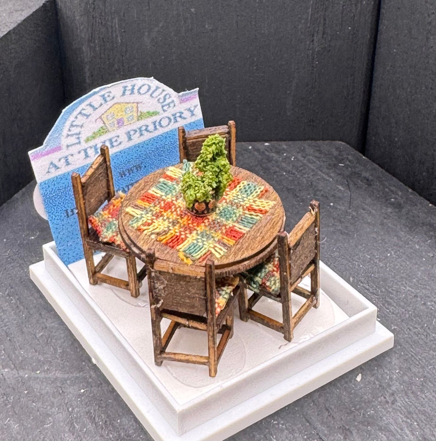 Dolls House  1/48th Table and 4 chairs