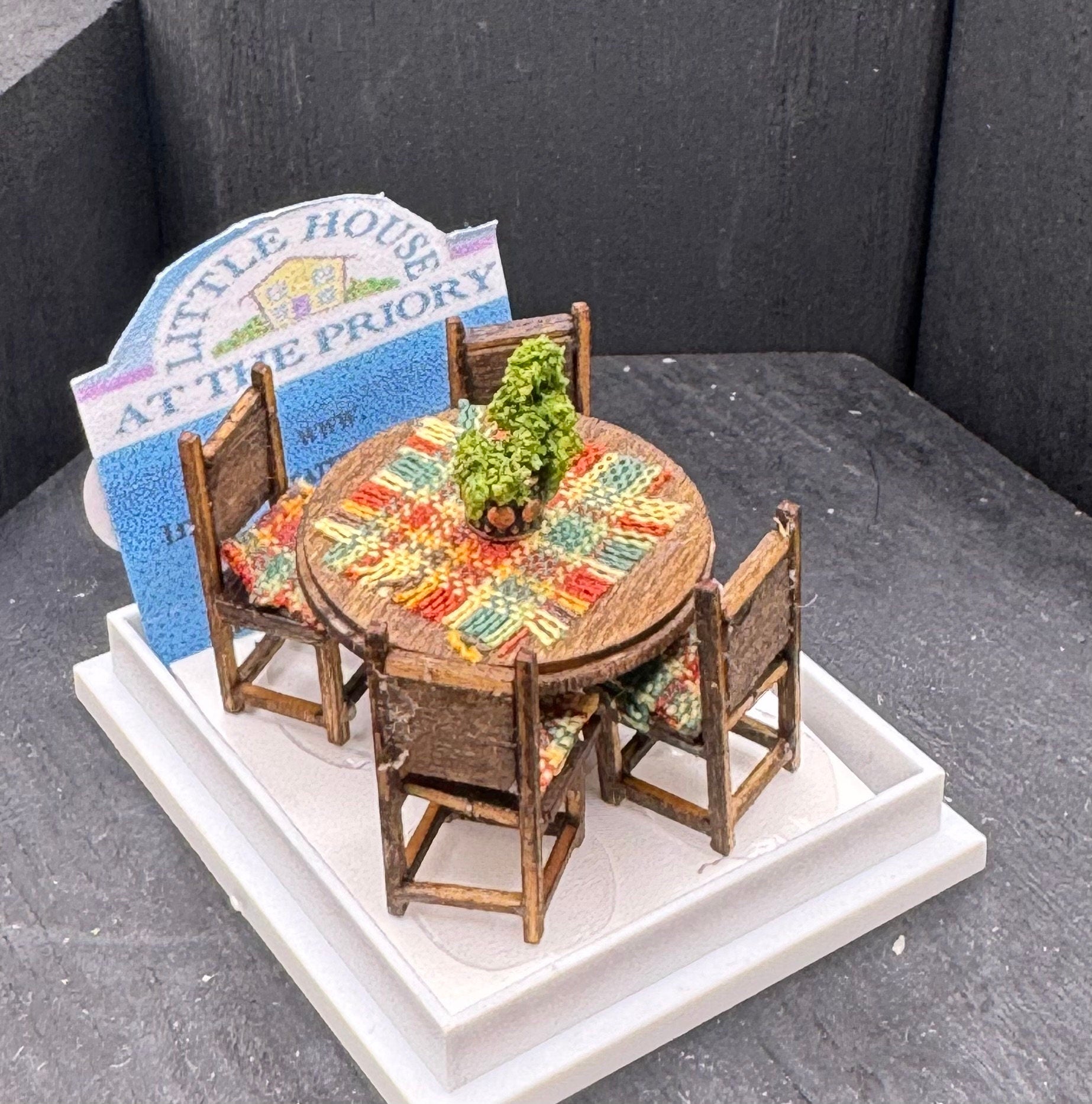 Dolls House  1/48th Table and 4 chairs