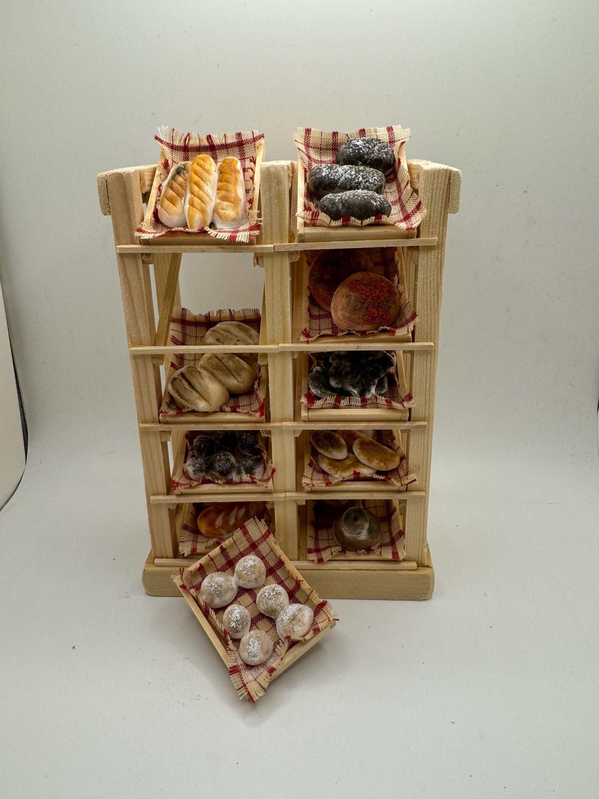 Dolls House Miniatures - Bread Rack Bakery Shelves - Double