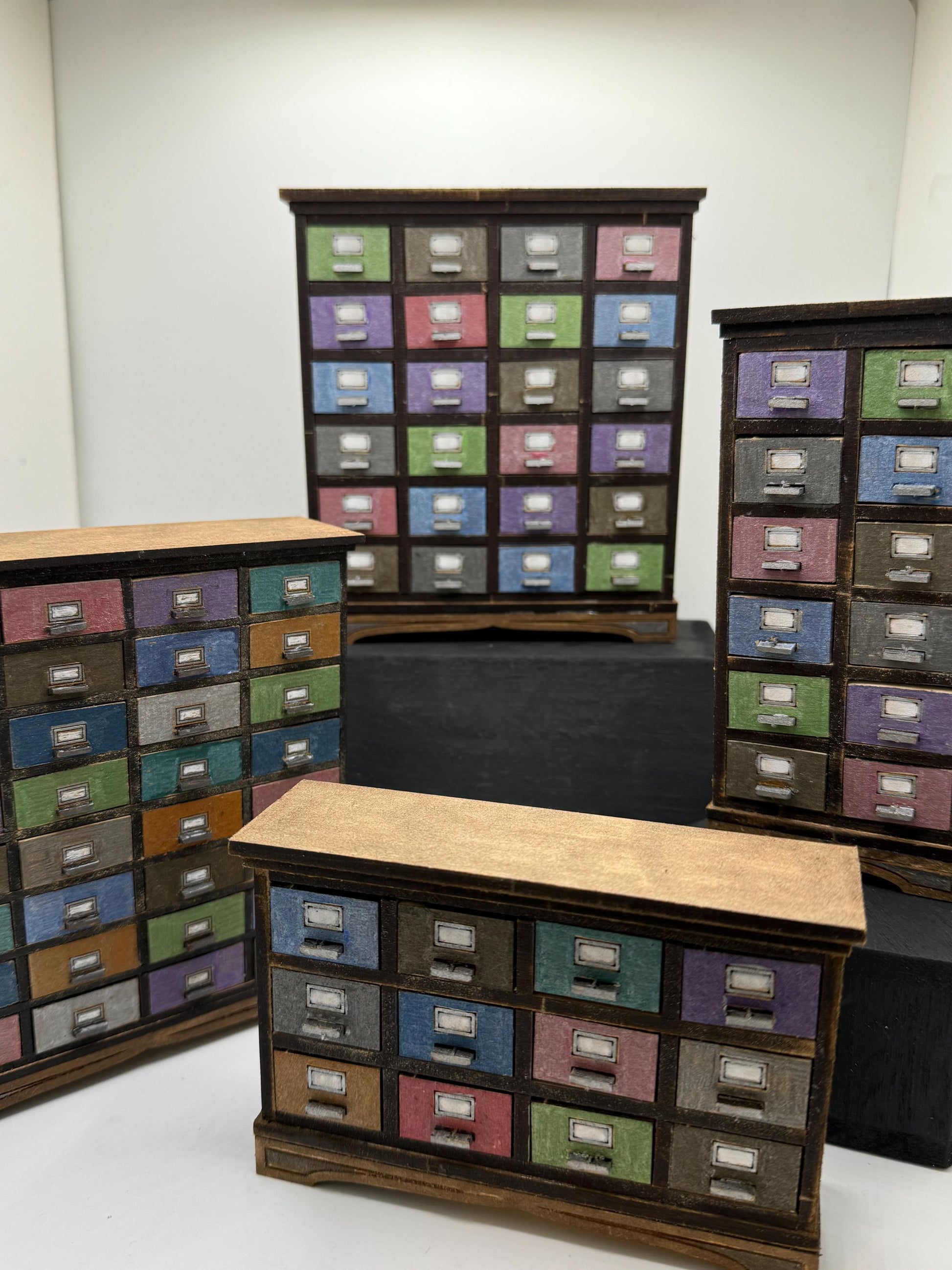 Dolls House Miniatures - 1/12 Apothecary drawers (  4 variations)