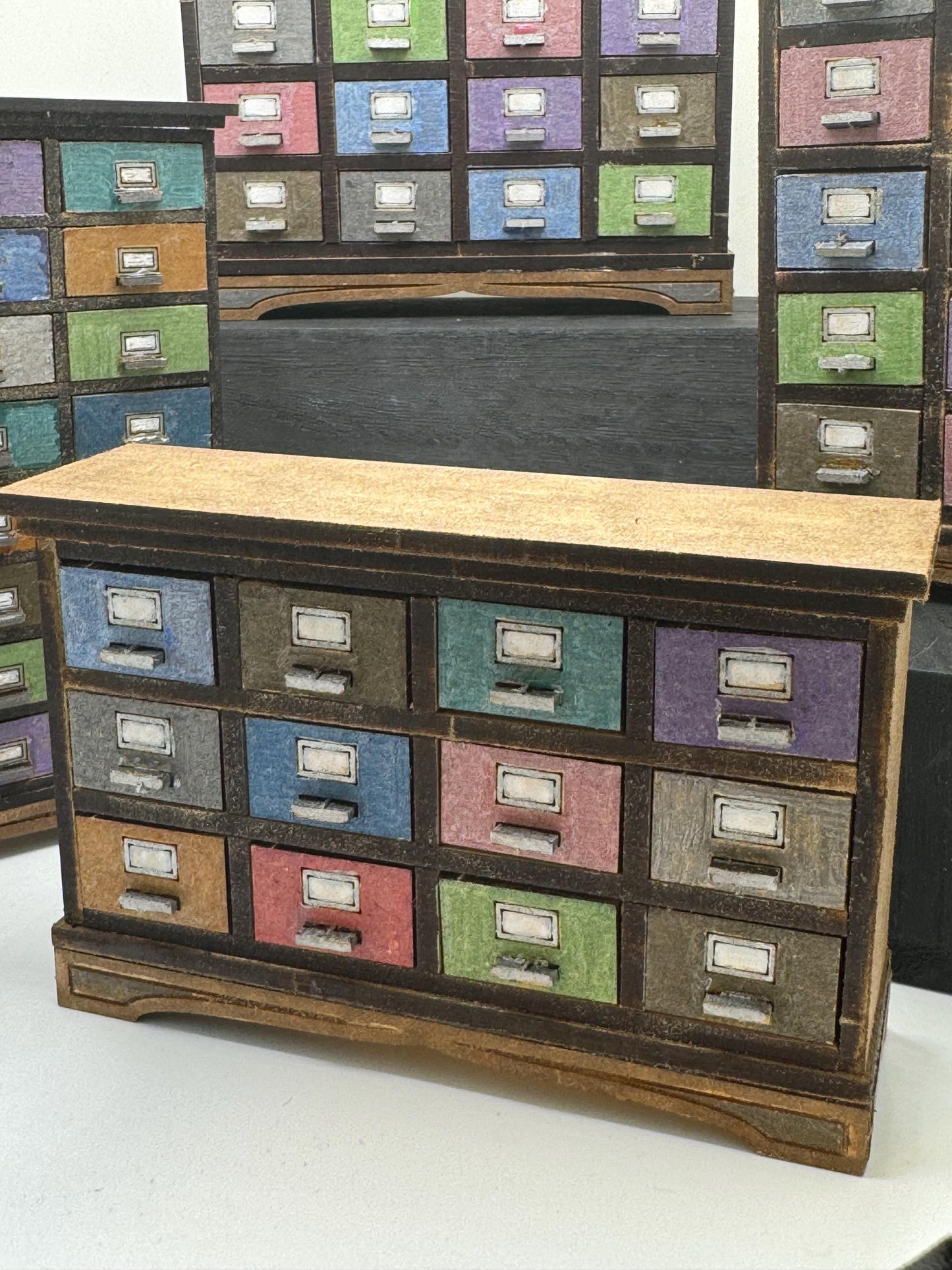 Dolls House Miniatures - 1/12 Apothecary drawers (  4 variations)