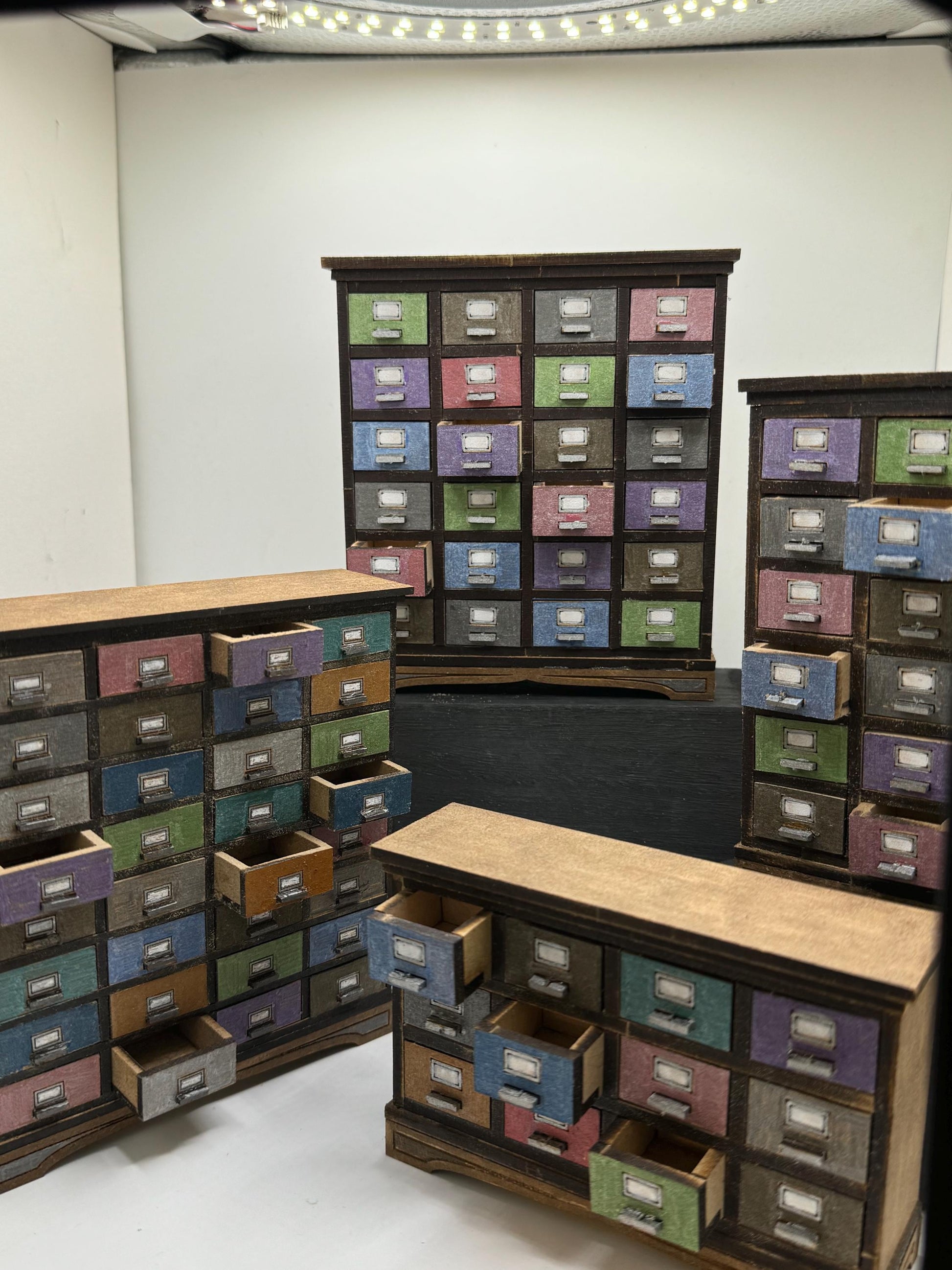 Dolls House Miniatures - 1/12 Apothecary drawers (  4 variations)