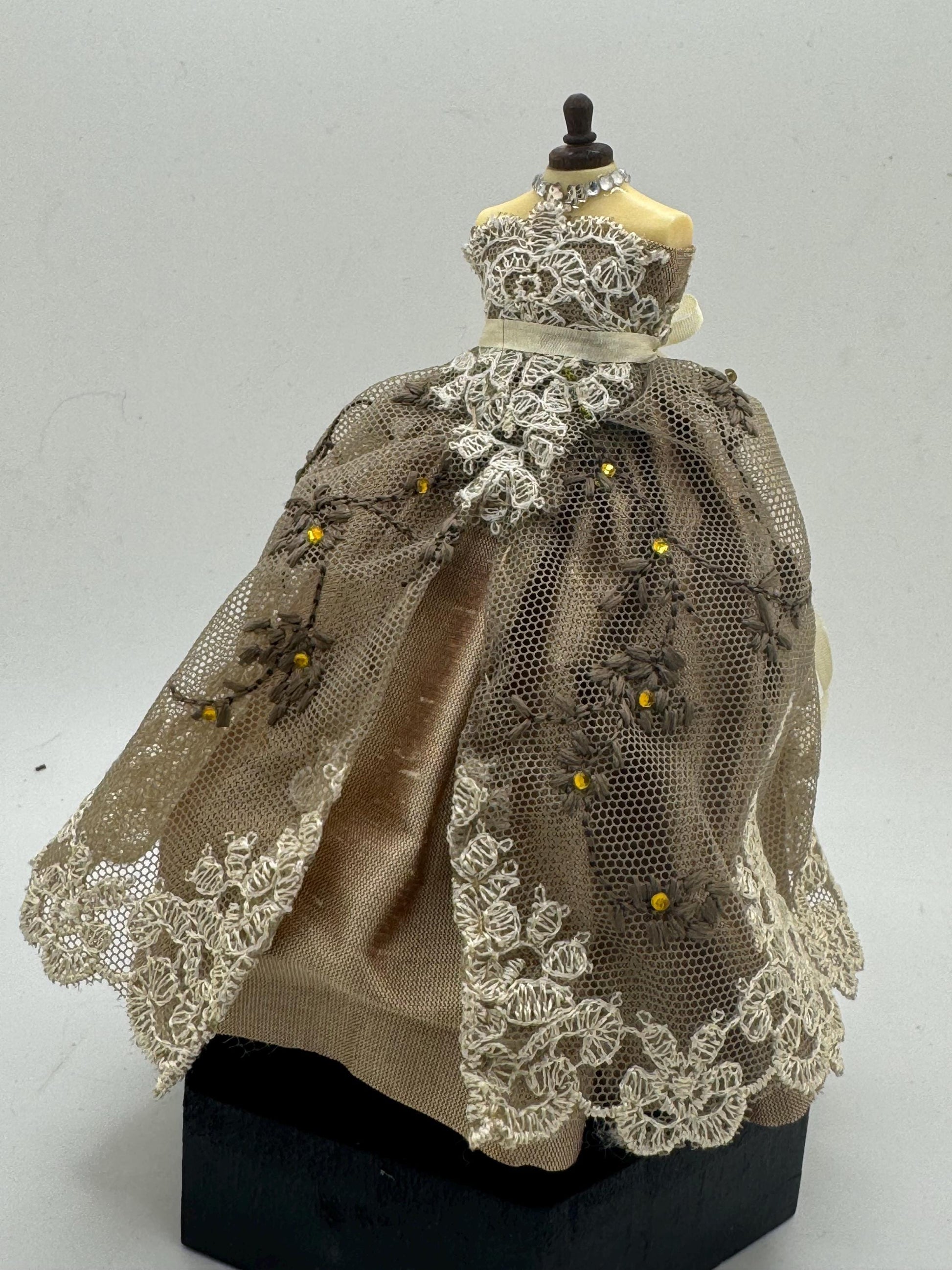 Dolls House Miniatures - 1/12th ball gown
