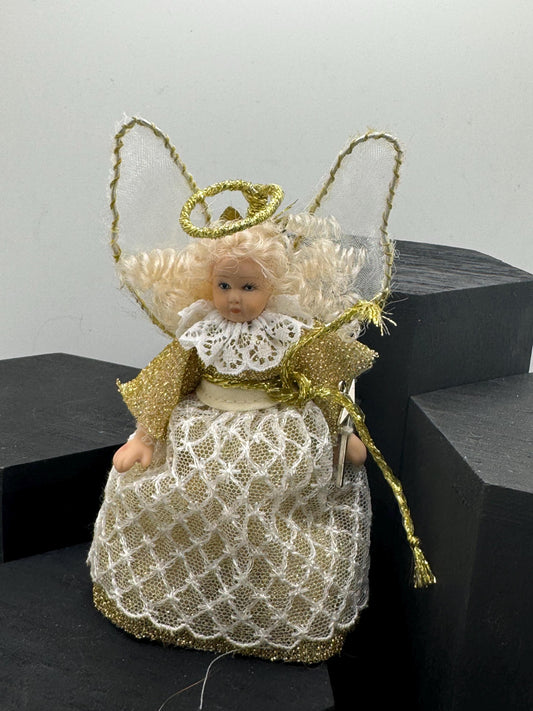 Dolls House Miniatures - 1/12th dolls in Fancy Dress - Anna the Angel