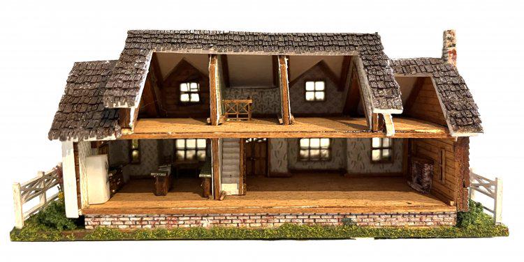 Hart’s Desire Miniatures - 1:144 1/144th micro scale house kit - Two Storey Ranch Kit