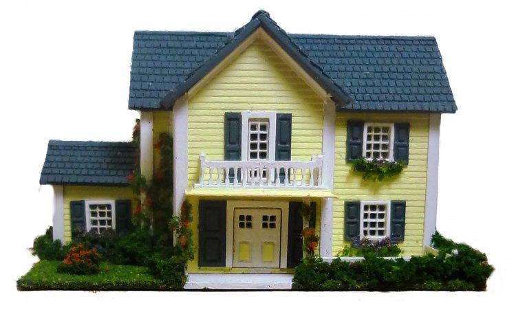 Hart’s Desire Miniatures - 1:144 1/144th micro scale house kit - Colonial Style House