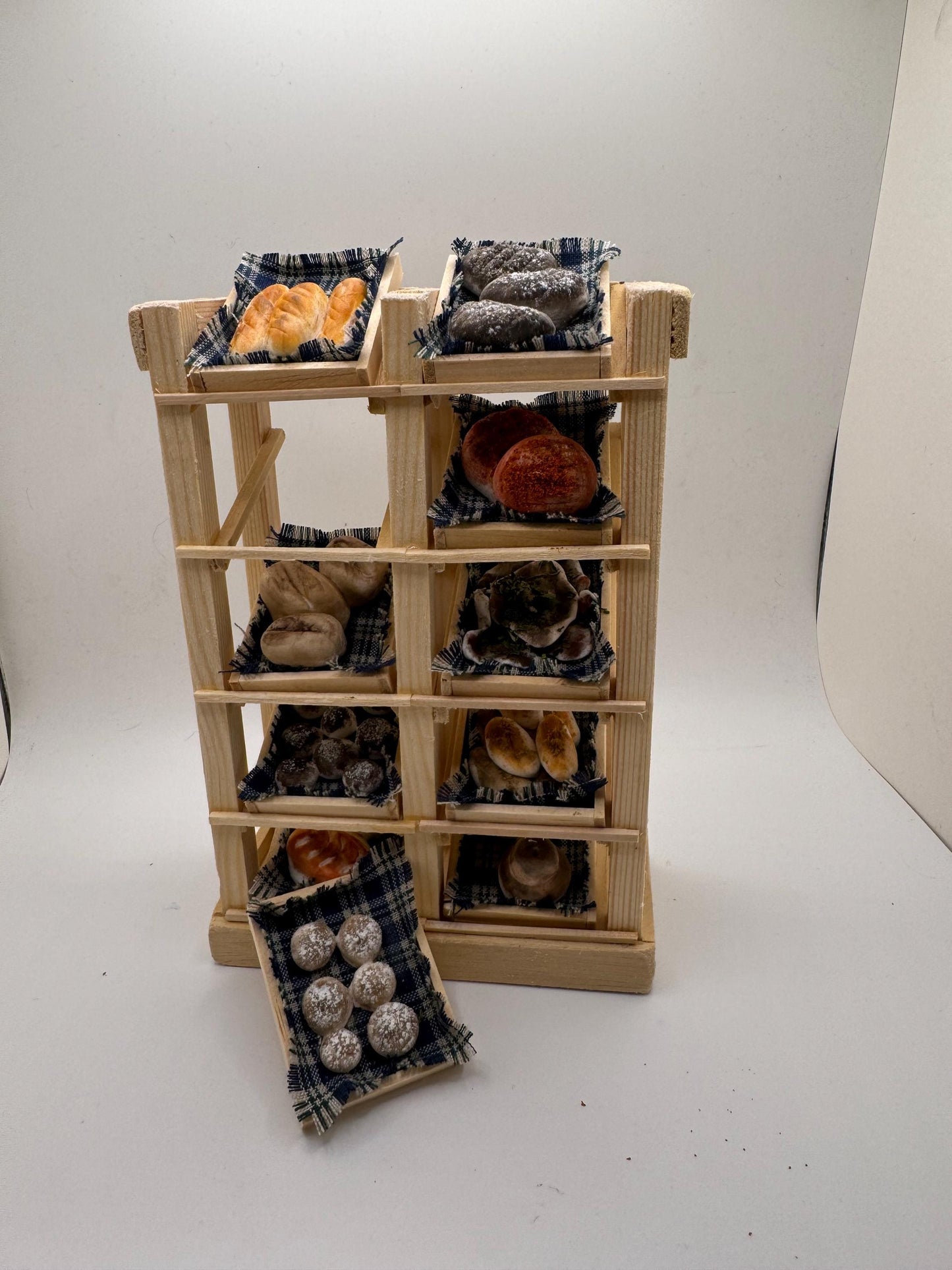 Dolls House Miniatures - Bread Rack Bakery Shelves - Double