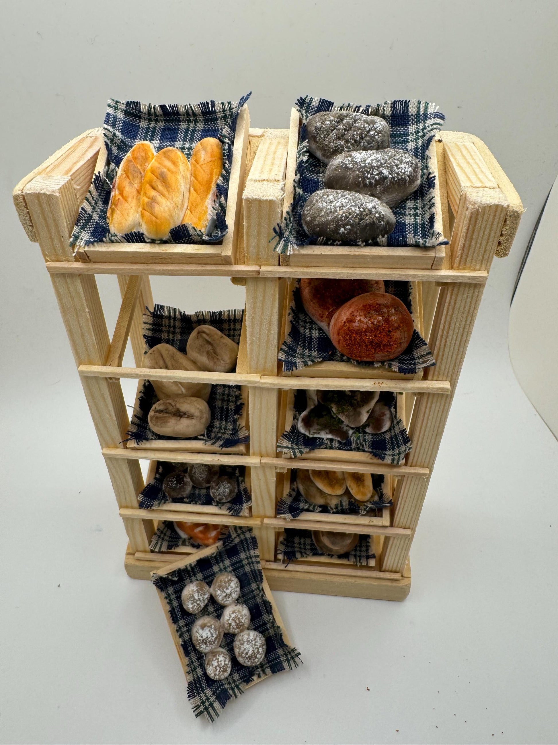 Dolls House Miniatures - Bread Rack Bakery Shelves - Double