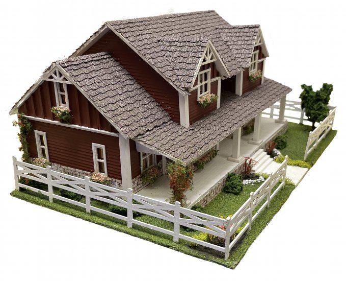 Hart’s Desire Miniatures - 1:48 quarter scale house kit - Two Storey Ranch House