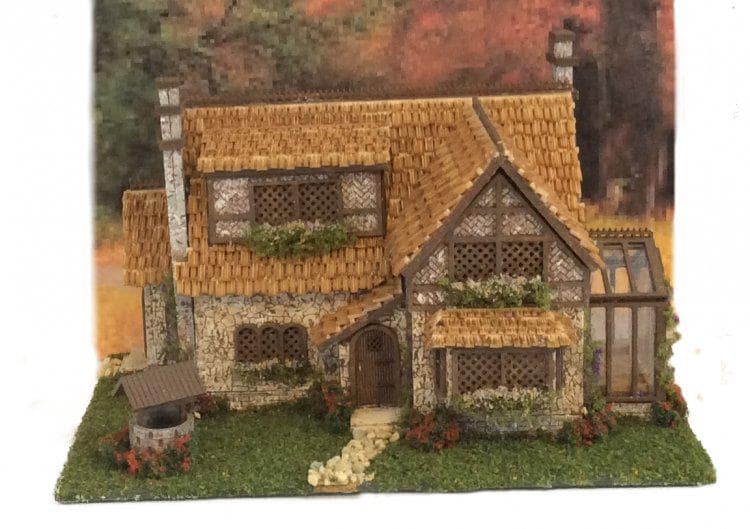 Hart’s Desire Miniatures - 1:144 1/144th micro scale house kit - Storybook Tattington Cottage