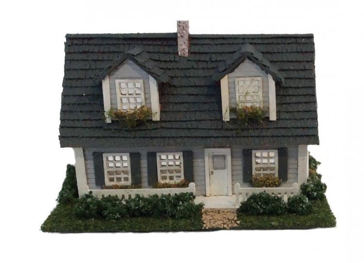 Hart’s Desire Miniatures - 1:144 1/144th micro scale house kit - 3/4 Cape Cod House