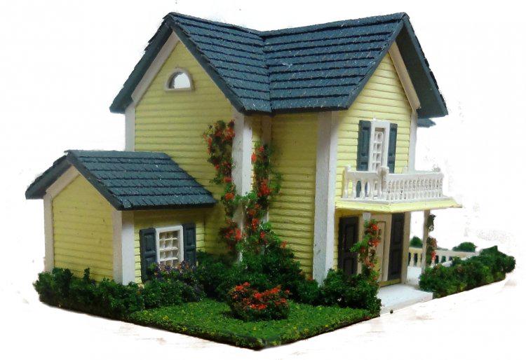 Hart’s Desire Miniatures - 1:144 1/144th micro scale house kit - Colonial Style House