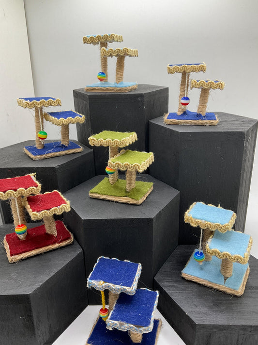 Dolls House Miniatures Cat tower toy x1