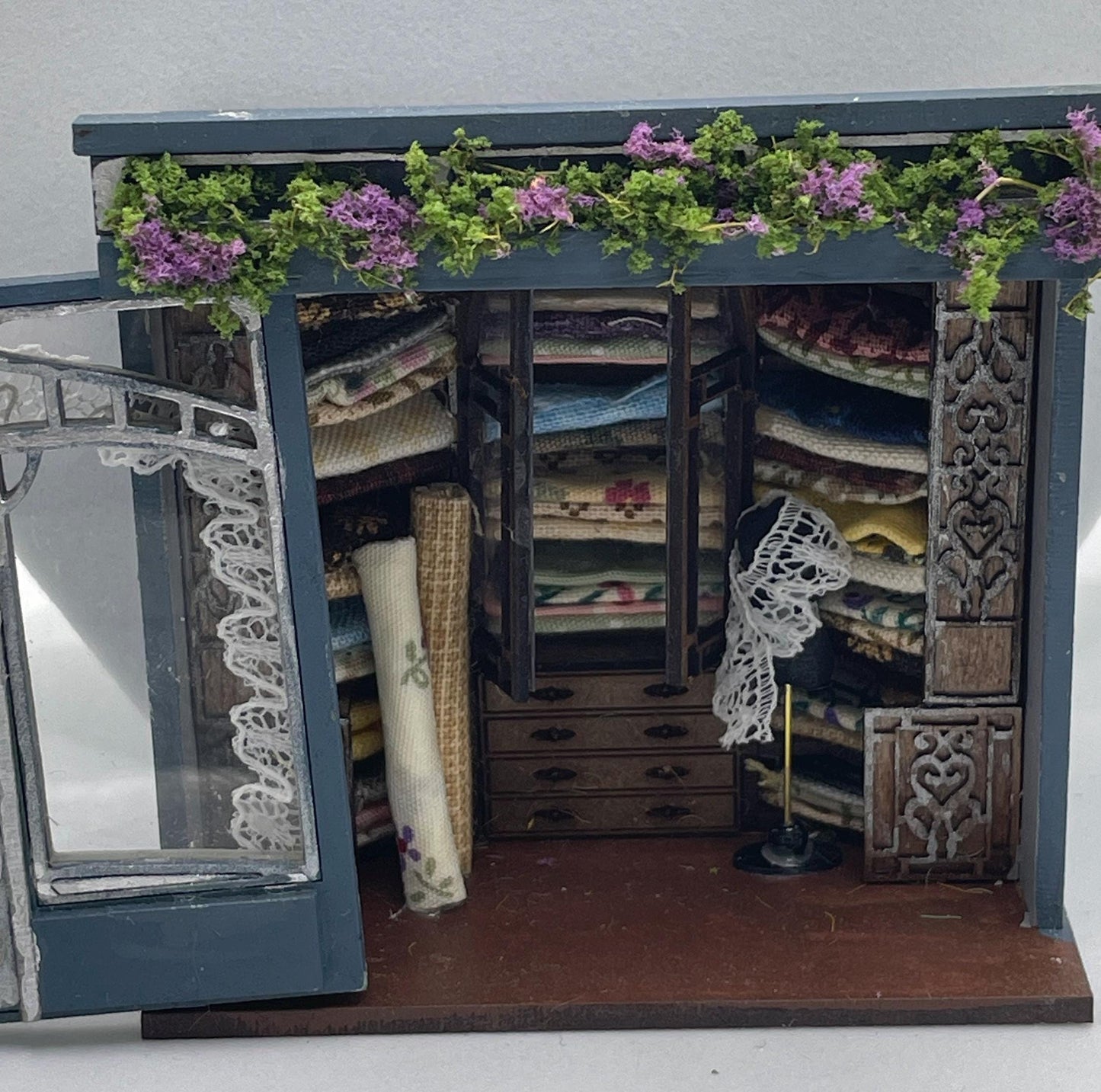 Dolls House  - Handmade  1/48th quarter scale Haberdashery Shop