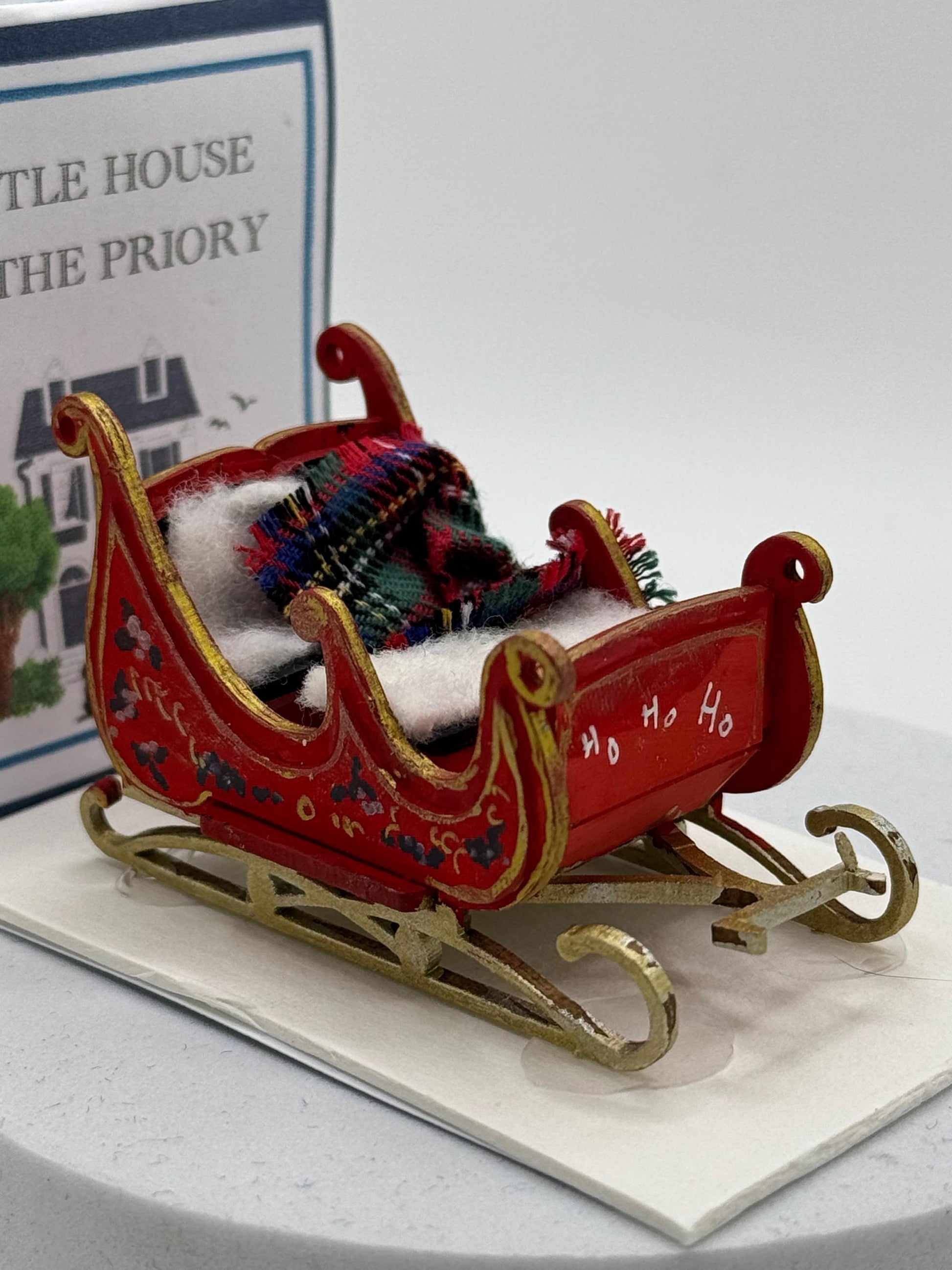 Dolls House 1/48th / 1:48 /Quarter Scale - Sleigh