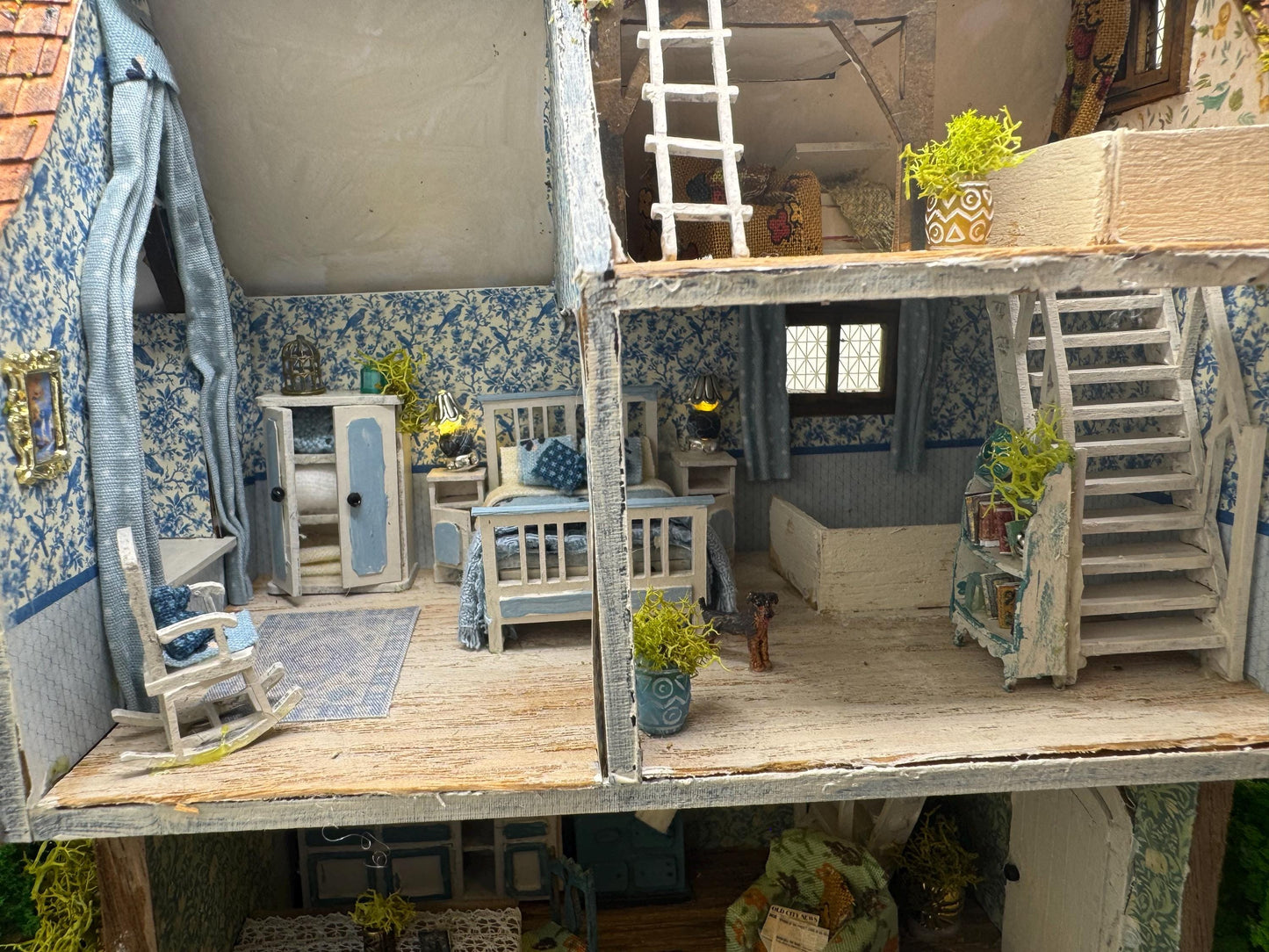 Dolls House Miniatures ( 1/48th - 1:48th - 1/4" - Quarter Inch Scale ) The Old Mill - OOAK