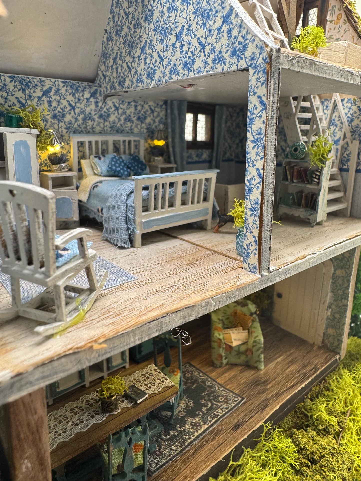 Dolls House Miniatures ( 1/48th - 1:48th - 1/4" - Quarter Inch Scale ) The Old Mill - OOAK