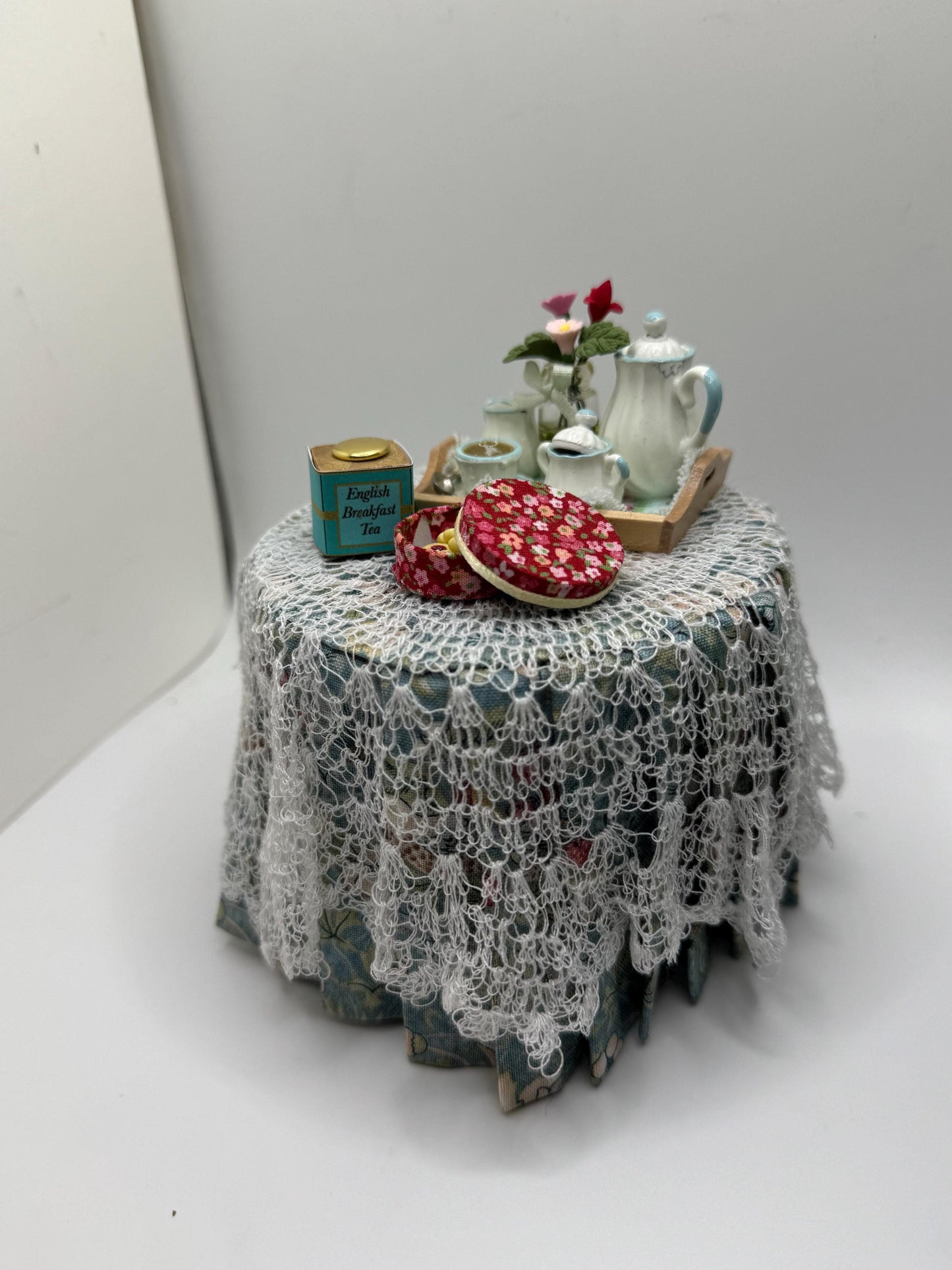 Dolls House Miniatures - 1/12th  - Time for Tea / Tea shop display /  Dresser / Hutch and separate Table