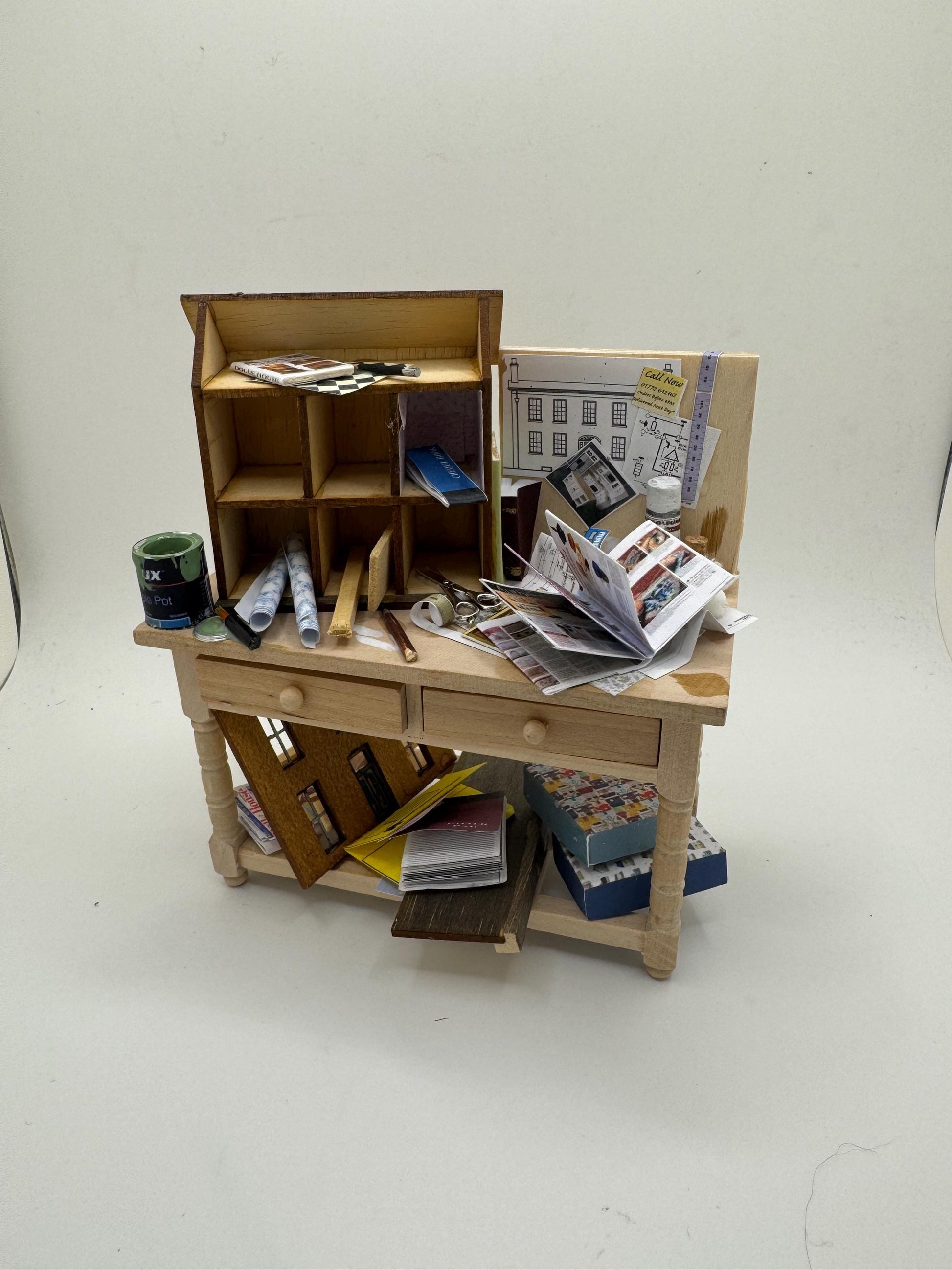 Dolls House Miniatures - 1/12th  - Dollshouse Making Table