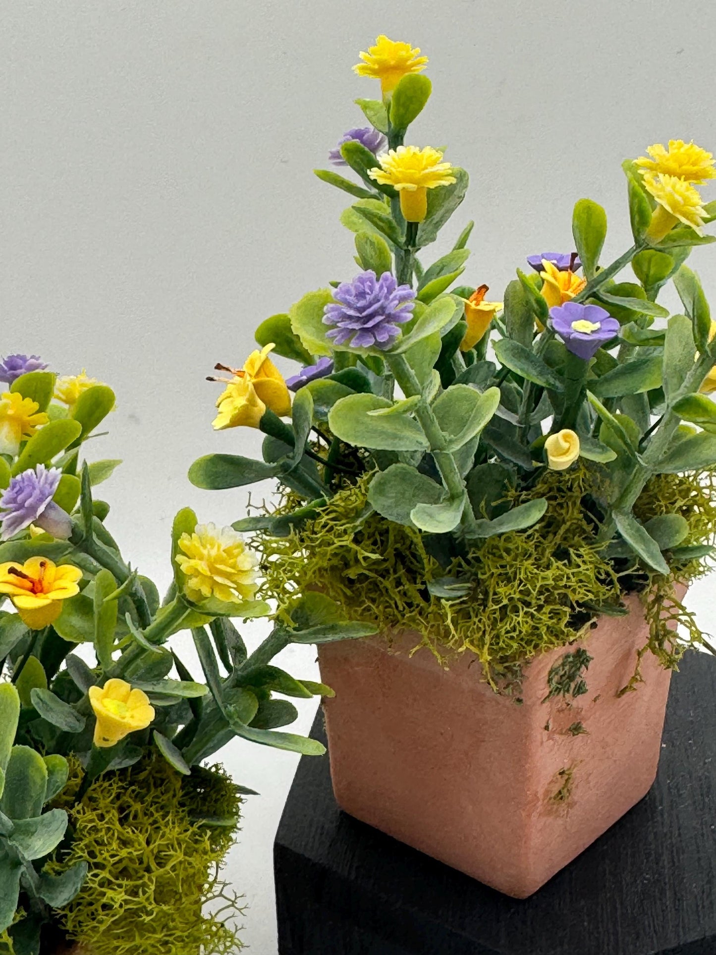 Dolls House Miniatures - square Planter x1