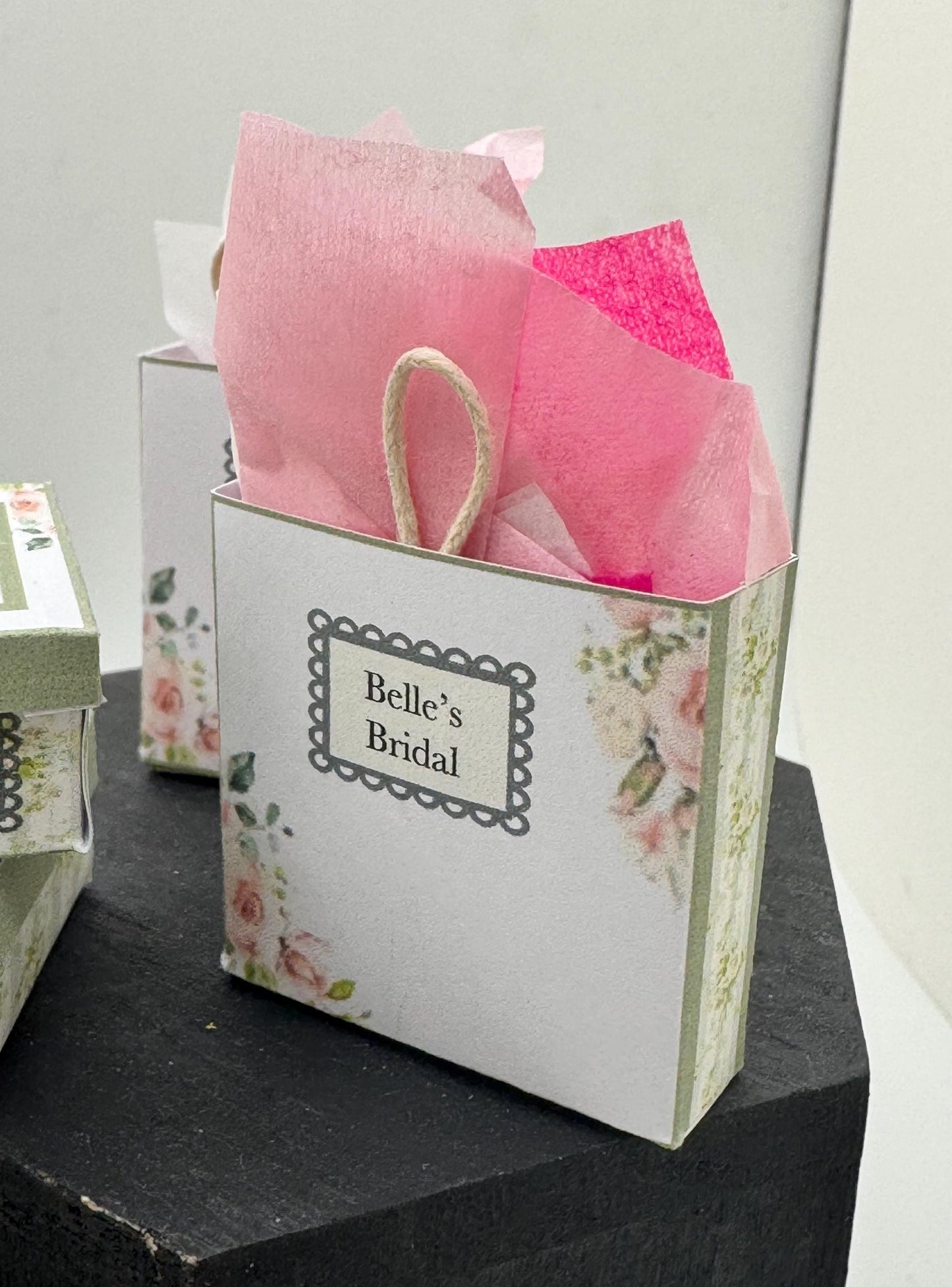 Dolls House Miniatures - 1/12th Belle’s Bridal  Wedding Boutique collection (various)