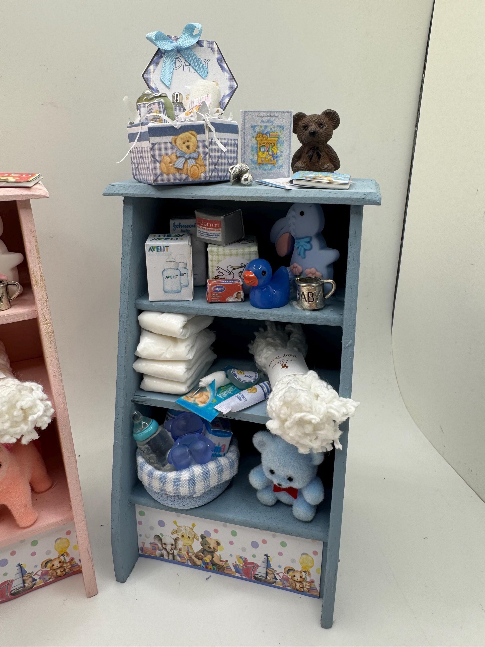 Dolls House Miniatures - 1/12th Baby shelves (2 options)