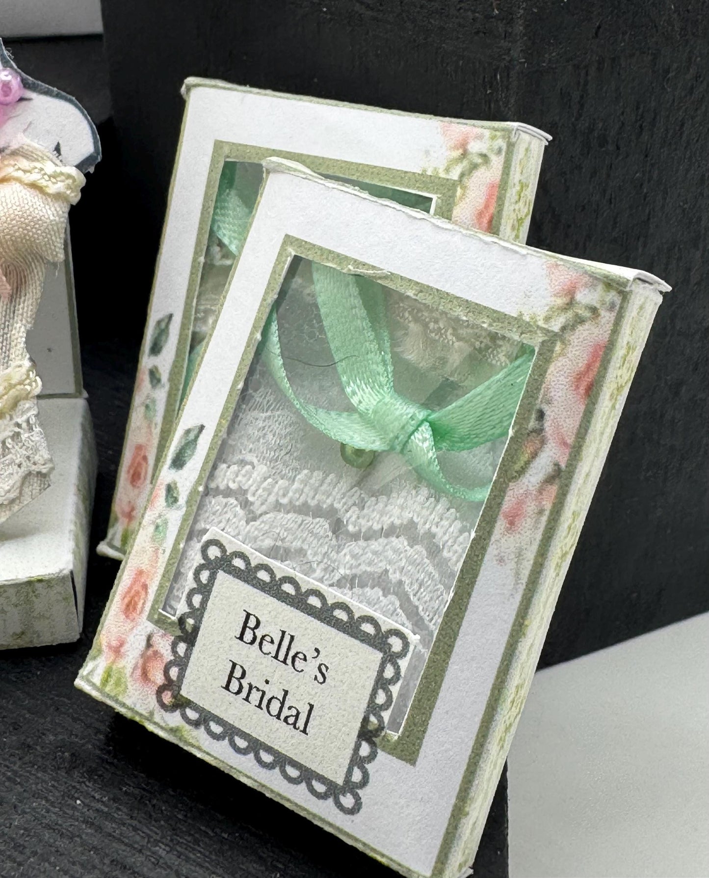Dolls House Miniatures - 1/12th Belle’s Bridal  Wedding Boutique collection (various)