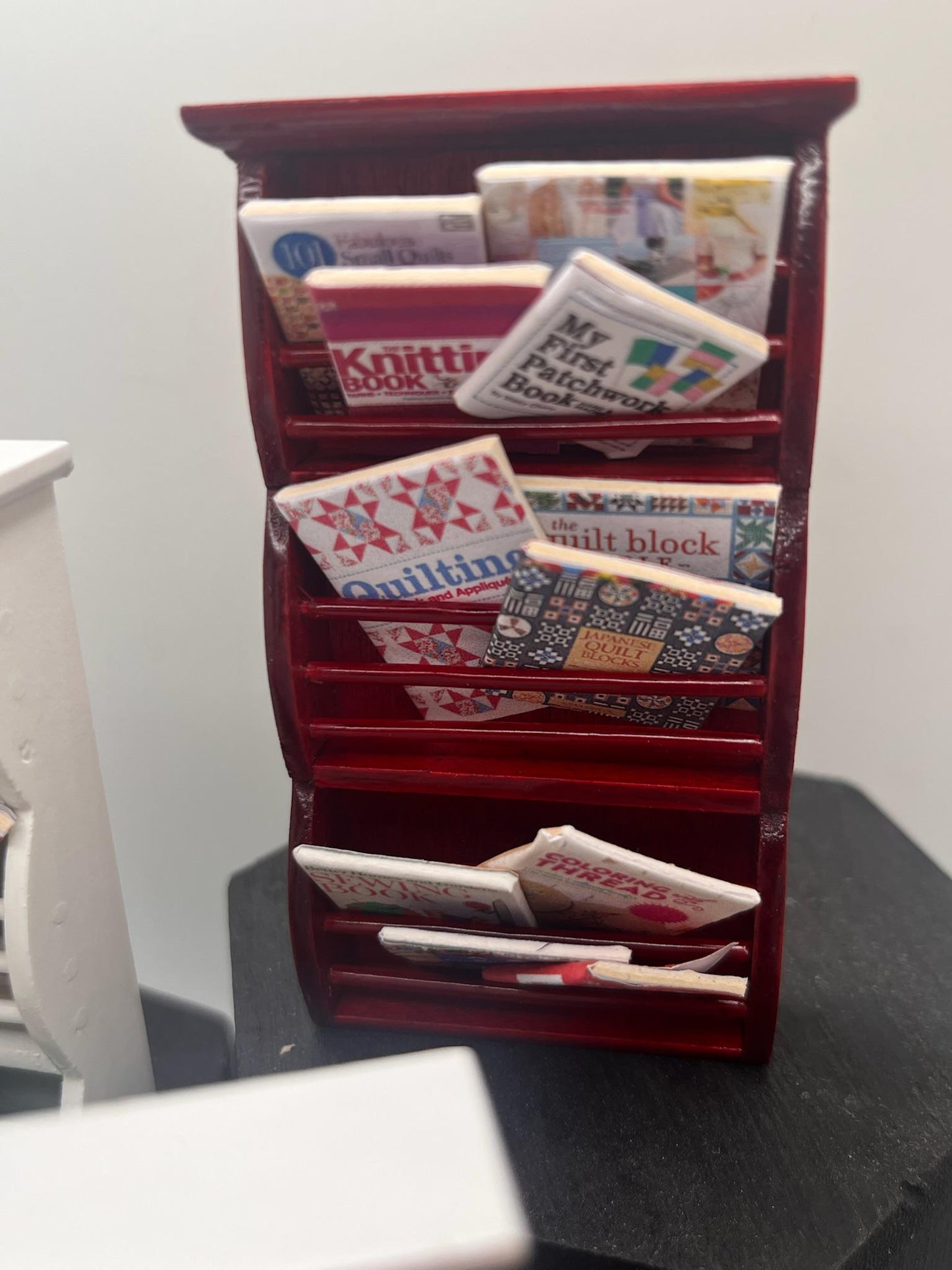 Dolls House Miniatures  - 1/12th Haberdashery Shop Book Rack x1 Assorted