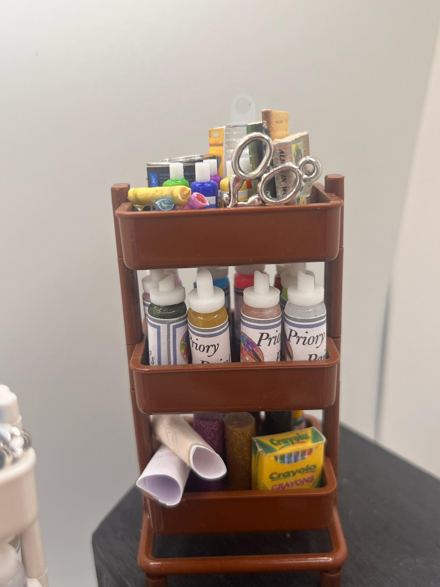 Dolls House Miniatures - NEW 1/12th Artist's Trolley / cart