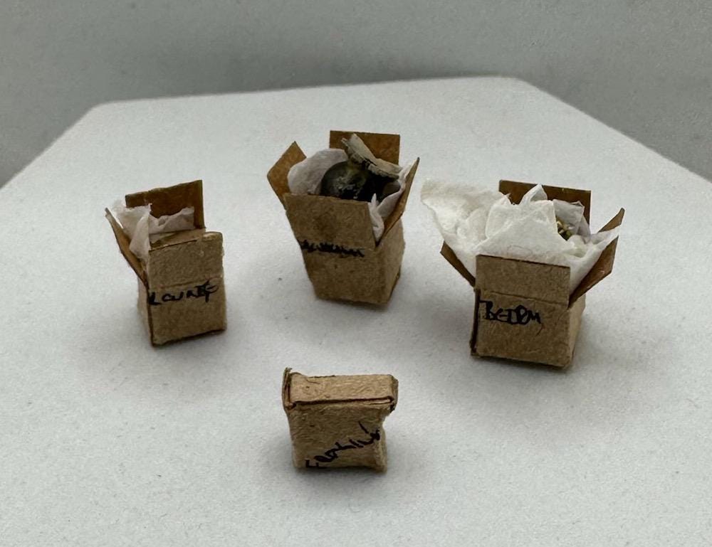 Dolls House 1/48th - Packaging boxes