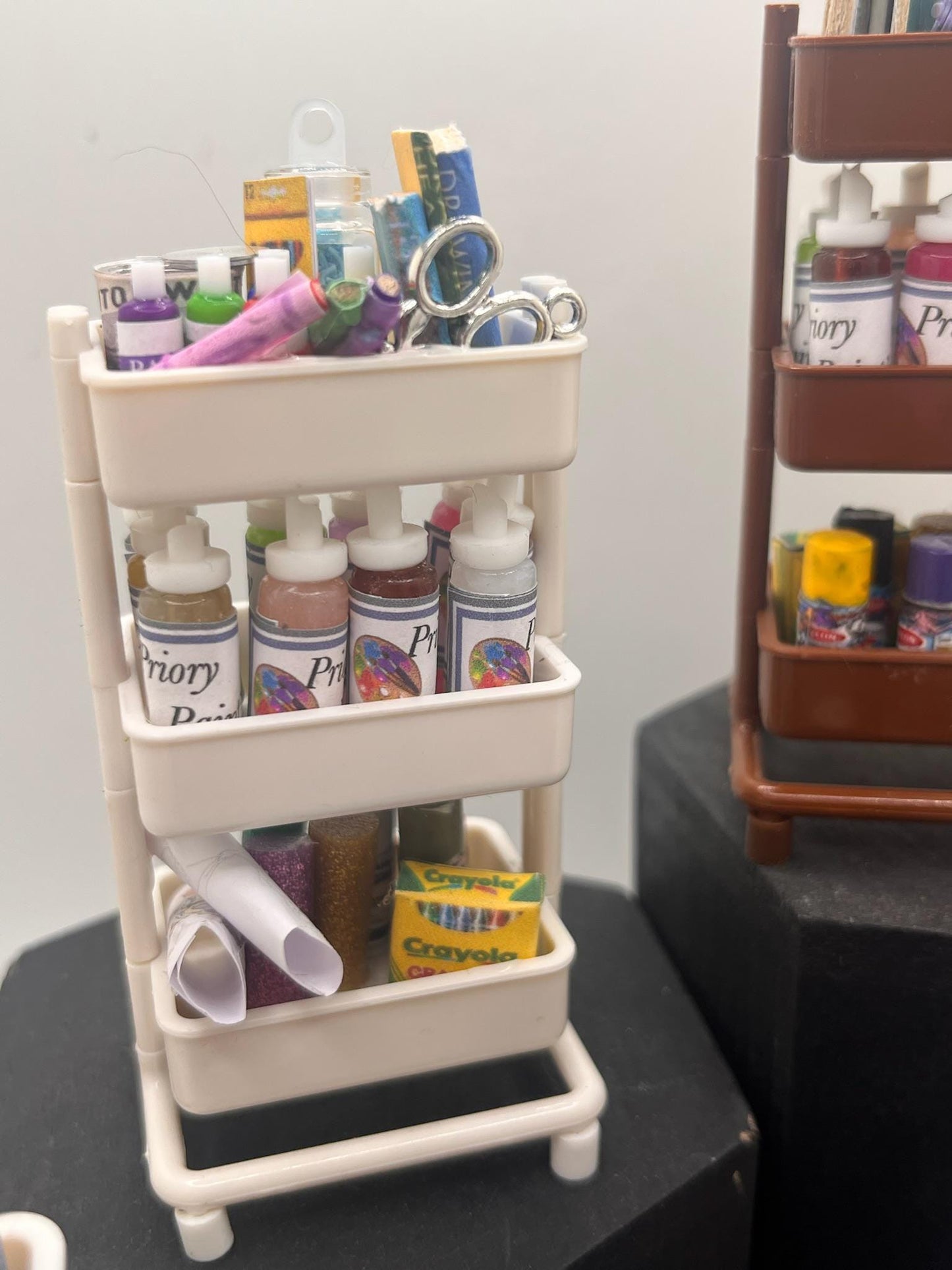 Dolls House Miniatures - NEW 1/12th Artist's Trolley / cart