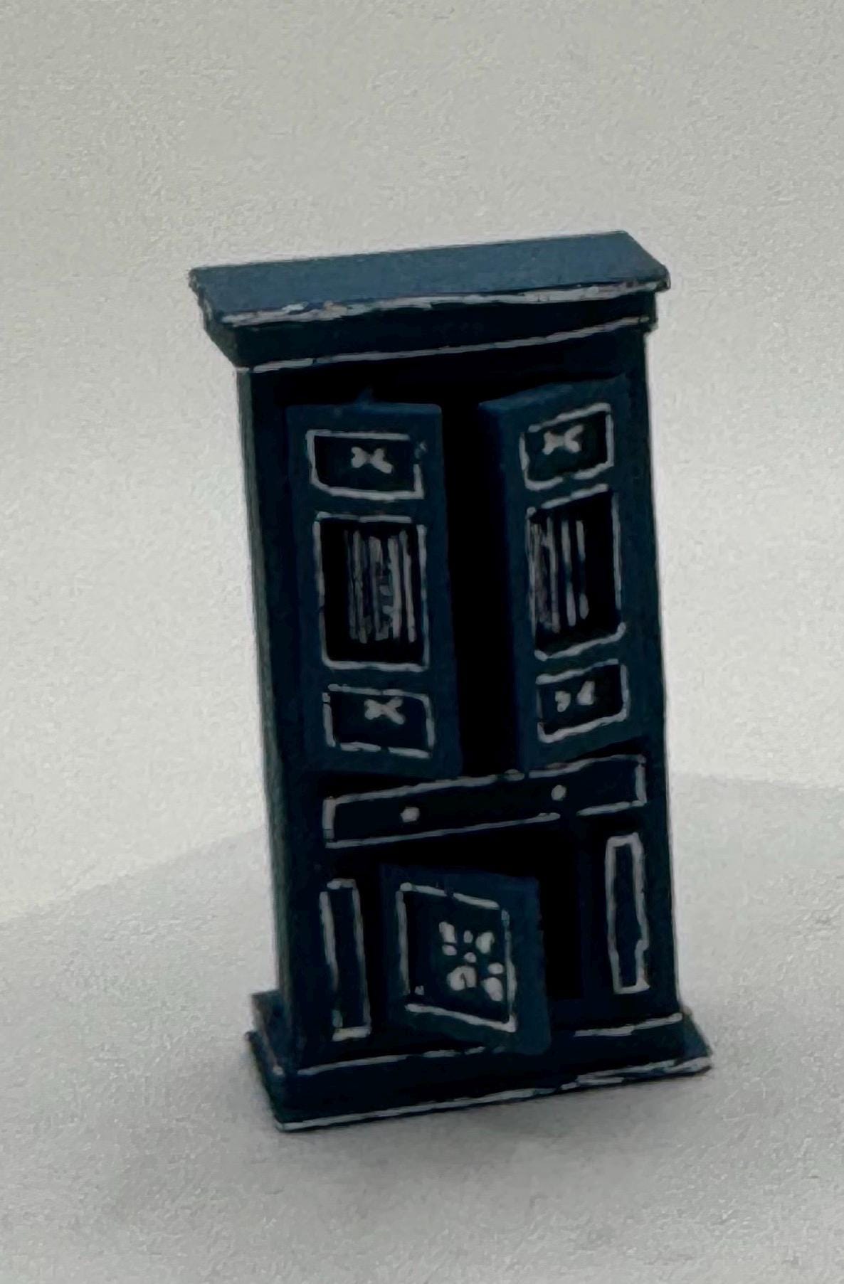 Dolls House 1/48th - Welsh Bread And Cheese Cupboard