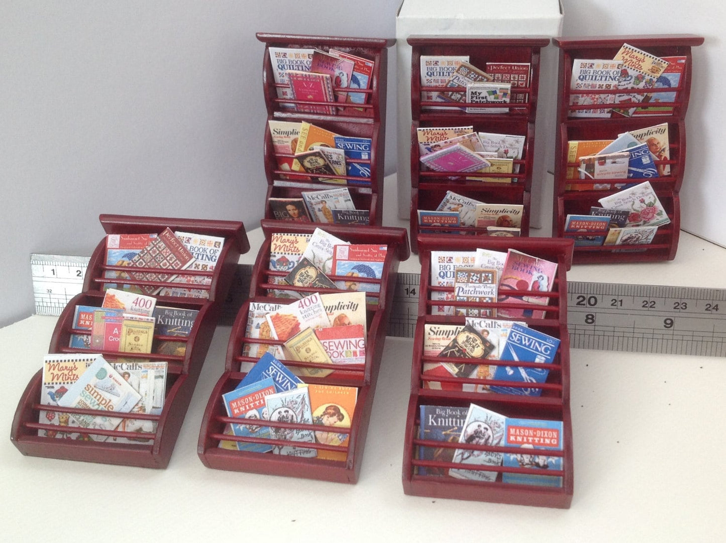 Dolls House Miniatures  - 1/12th Haberdashery Shop Book Rack x1 Assorted