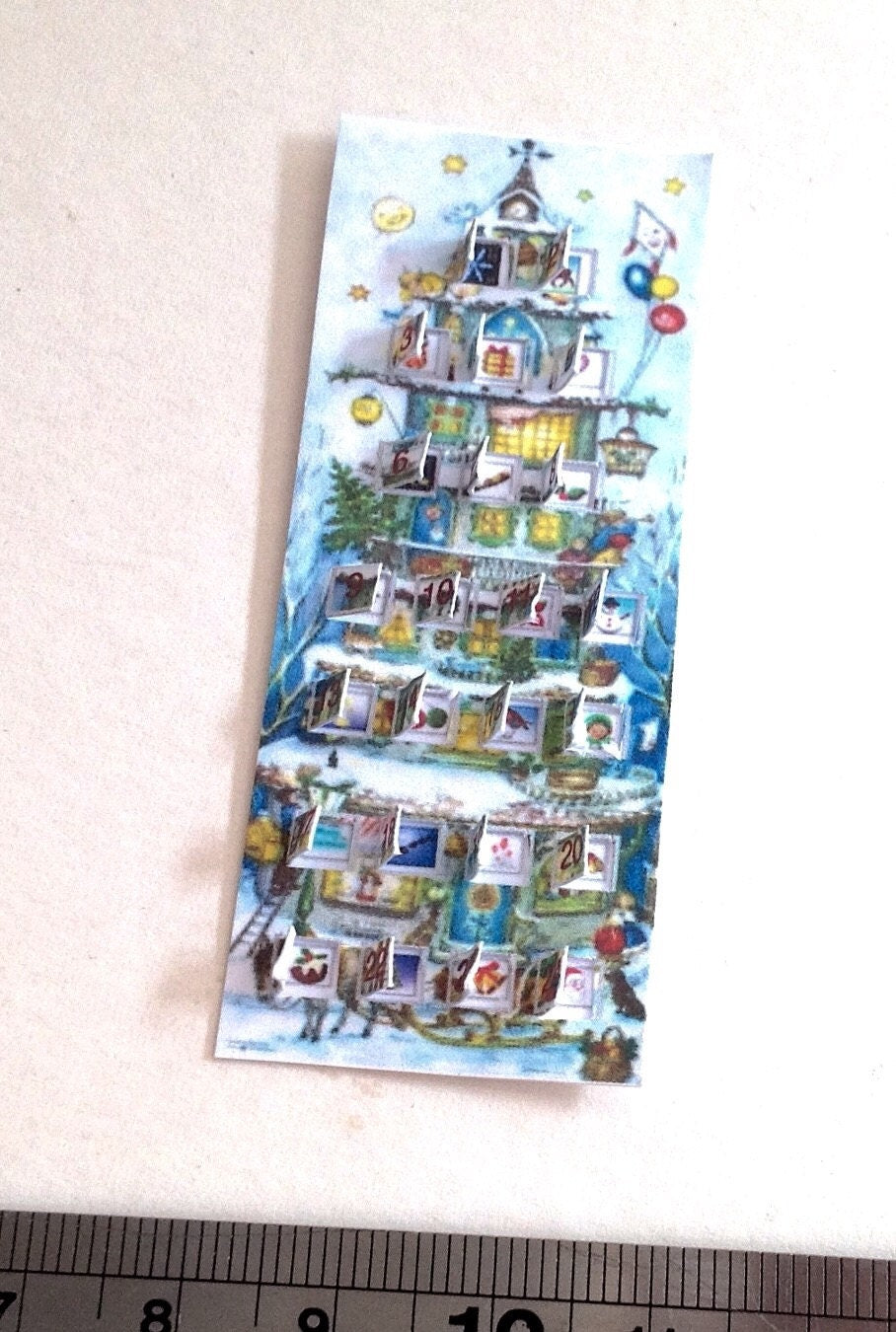 DOLLS HOUSE MINIATURES - Advent Calendar - Tall