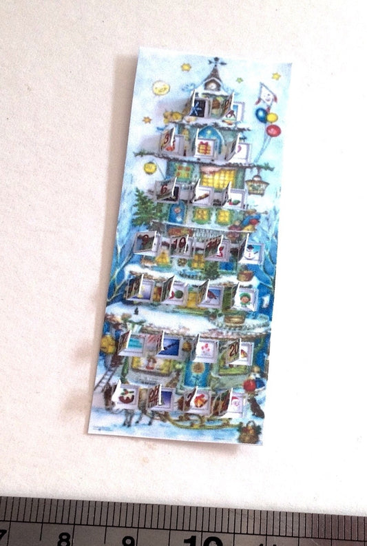 DOLLS HOUSE MINIATURES - Advent Calendar - Tall