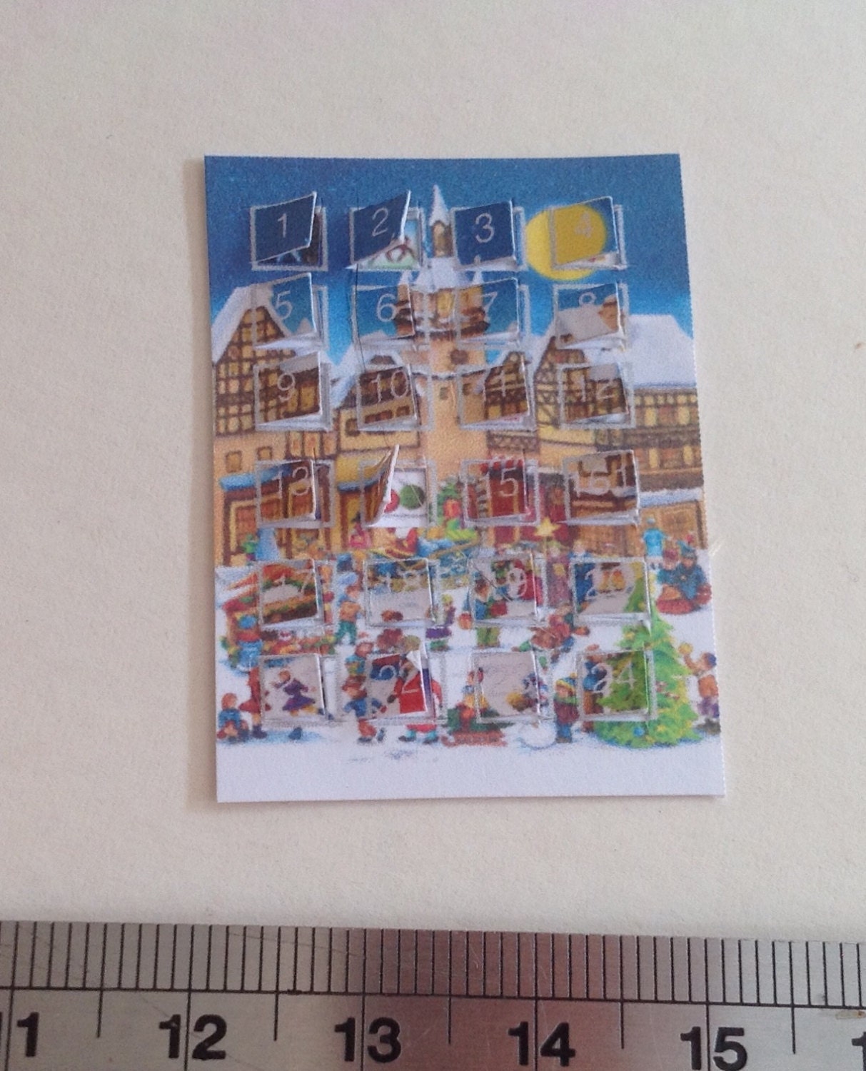 DOLLS HOUSE MINIATURES - Advent Calendar - Town