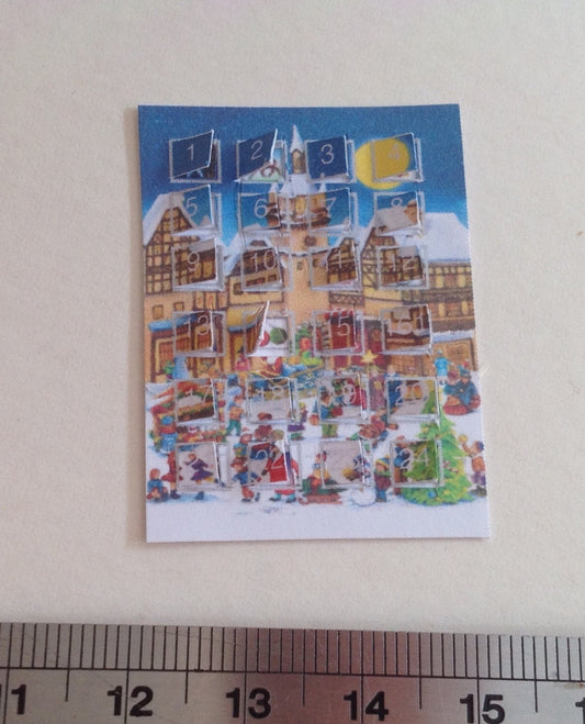 DOLLS HOUSE MINIATURES - Advent Calendar - Town