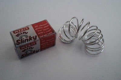 Dolls House Minaitures - 1/24th handmade Slinky box and Slinky